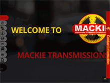 Tablet Screenshot of mackie-transmission.com